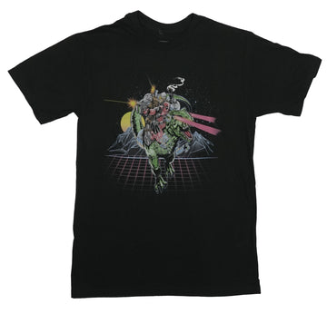 Deadpool Mens T-Sirt - Merc Riding LAser Enhanced T-Rex in Space