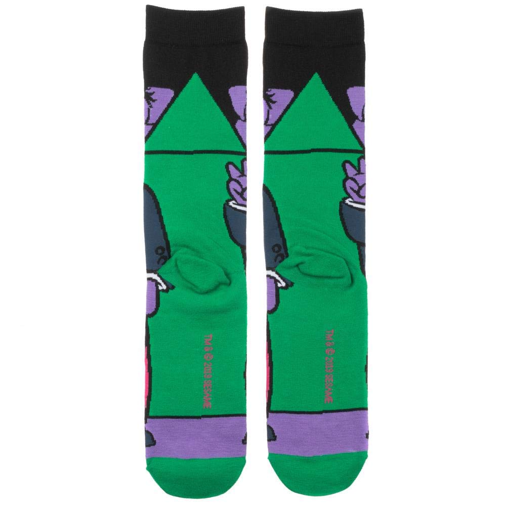 Bioworld Men's Mens Sesame Street Count Von Count  Crew Socks
