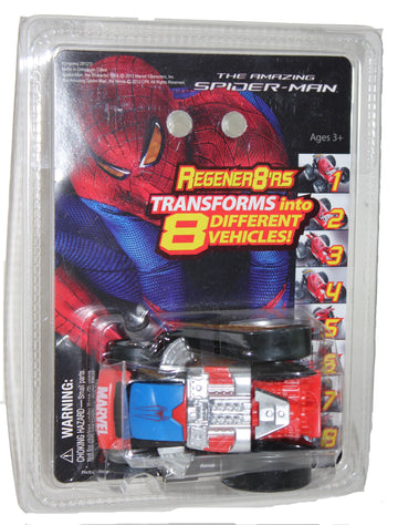 The Amazing Spider-man Transformer 8 Different Trucks Regener8'rs Silver Engine