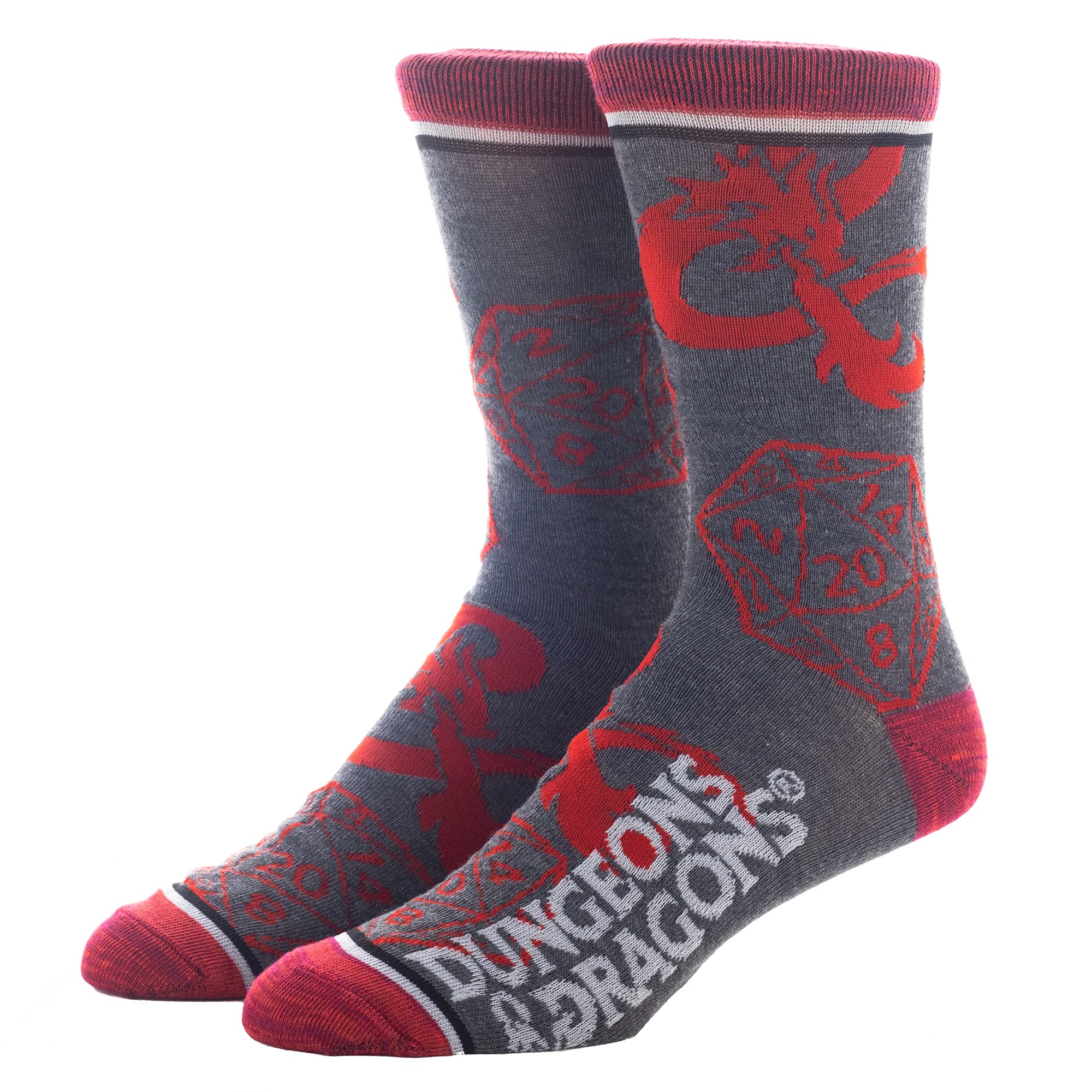 D&D Dungeons & Dragons 3 Pack Mens Crew Socks Pack