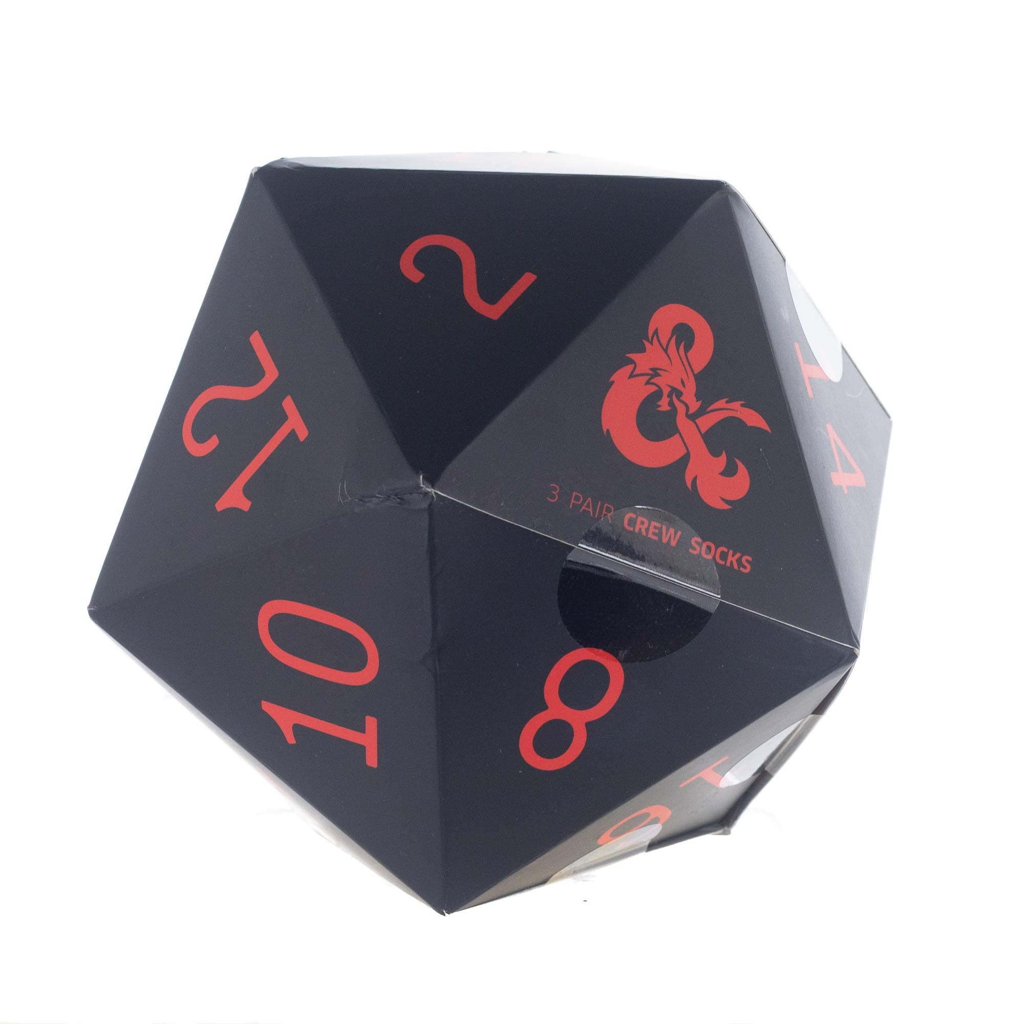 D&D Dungeons & Dragons 3 Pack Mens Crew Socks Pack