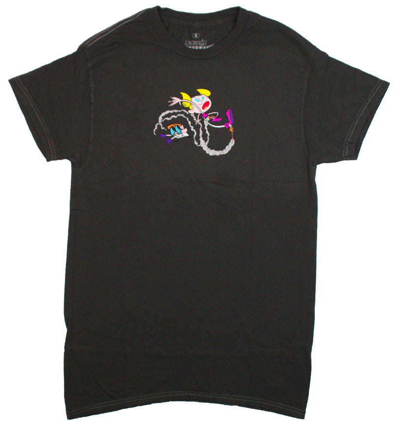 Dexter's Laboratory Mens T-Shirt -Dee Dee & Dexter Front Family Back