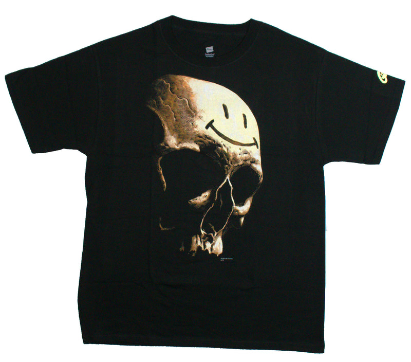 Graphitti Designs Watchmen Skull Happy Face DEADSTOCK VINTAGE T-SHIRT NOS