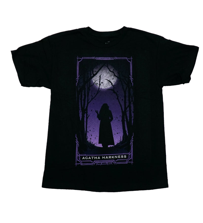 Agatha All Along Mens T-Shirt - Boxed Harkness Standing In Forest
