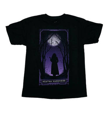 Agatha All Along Mens T-Shirt - Boxed Harkness Standing In Forest