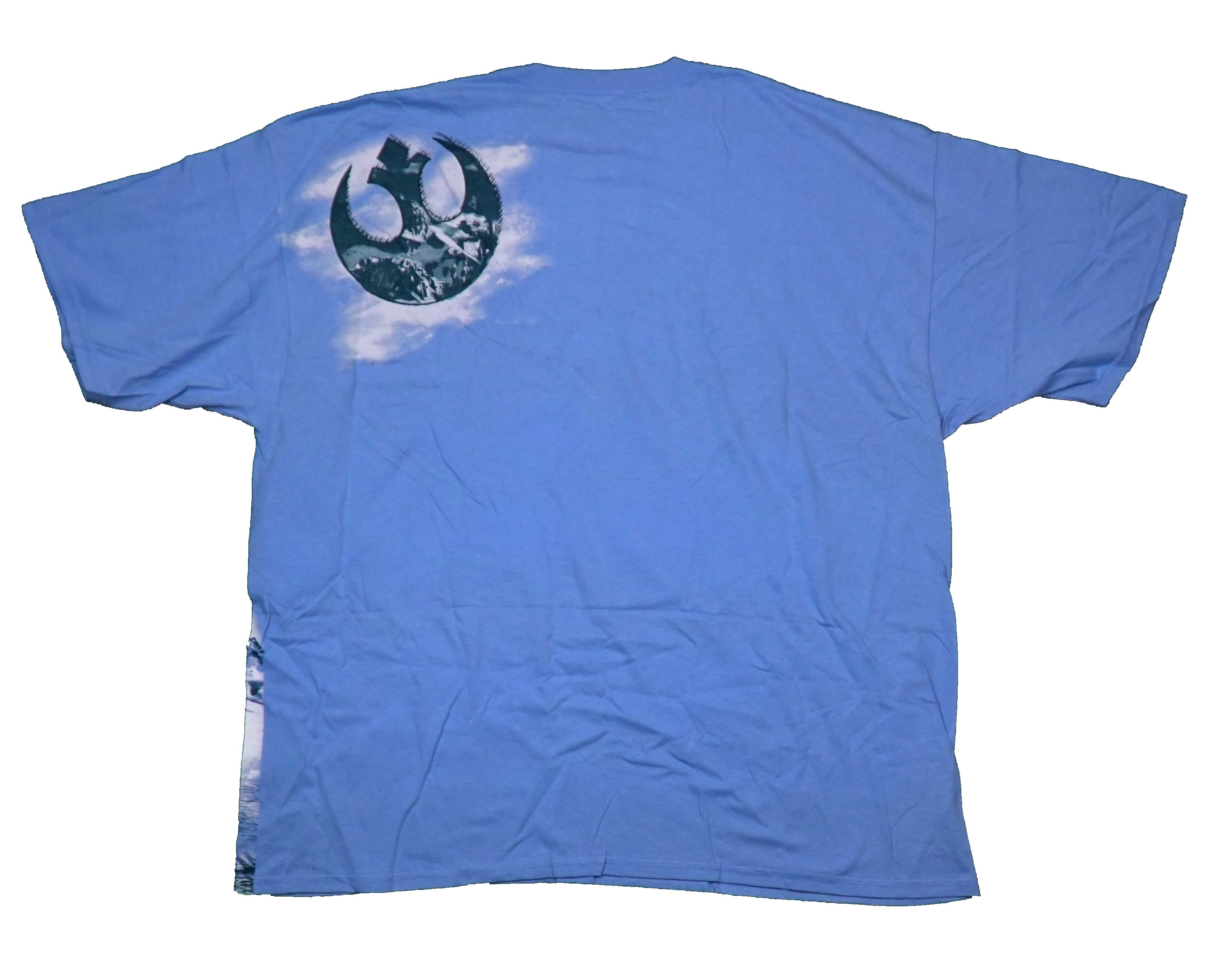 Star Wars Mens T-Shirt - Sublimation Battle At-At Walking Below Fighters