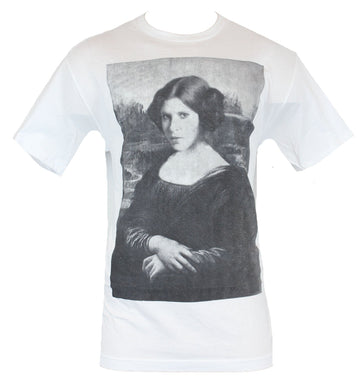 Star Wars Mens T-Shirt - Princess Leia as Mona Lisa Image