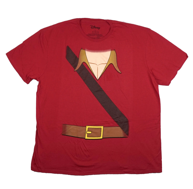 Beauty & The Beast Mens T-Shirt - Disney Gaston Costume Front