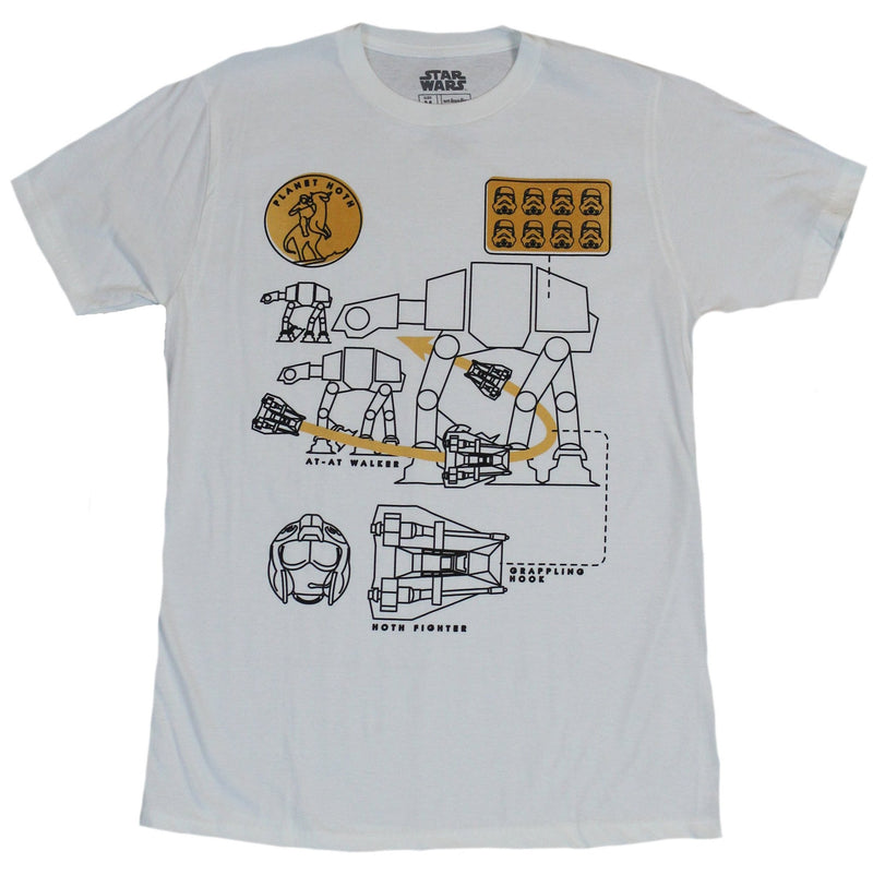 Star Wars Mens T-Shirt - Take Down an At-At With A Snowspeeder