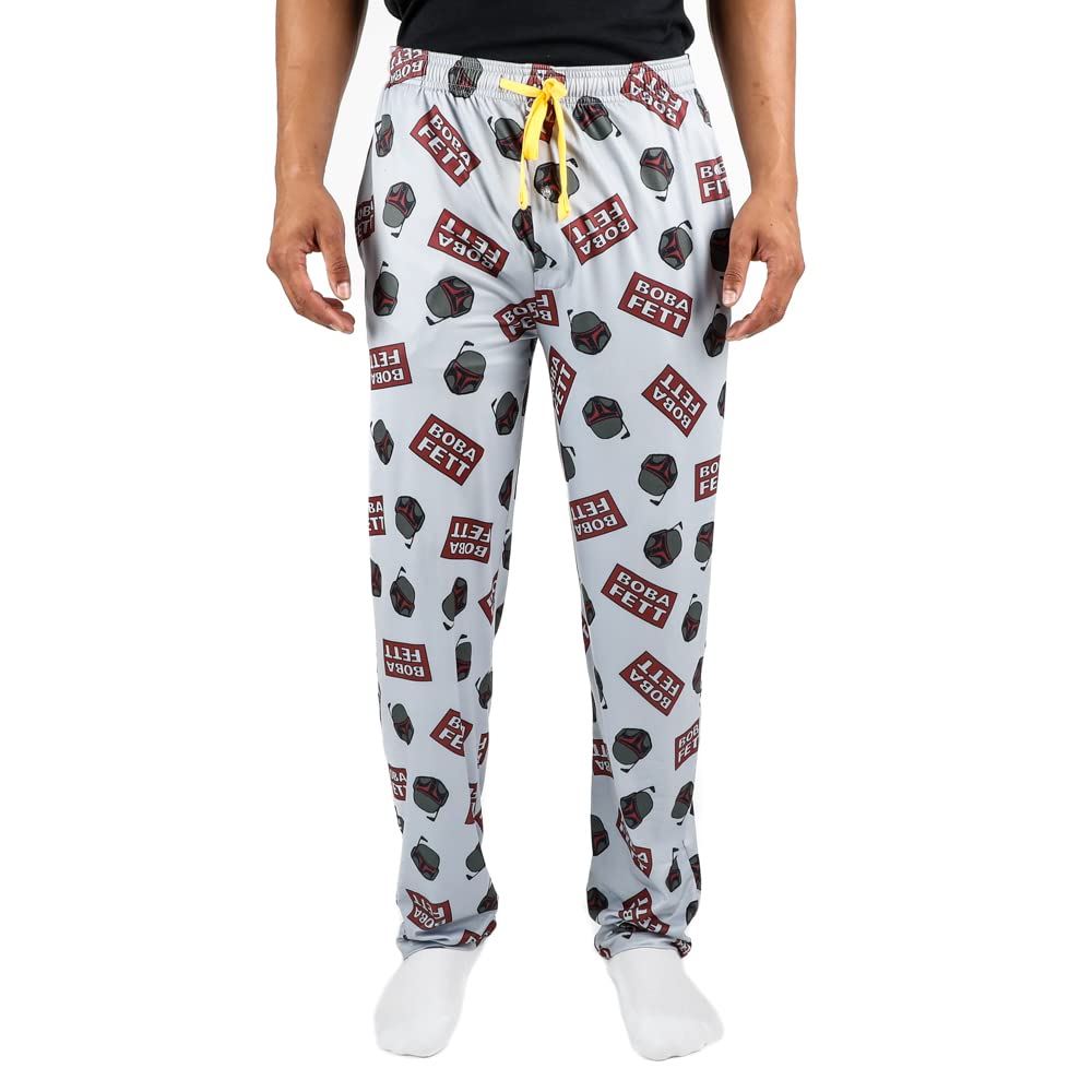 Star Wars Movie Series All Over Print Men's Grey Sleep Pajama Pants
