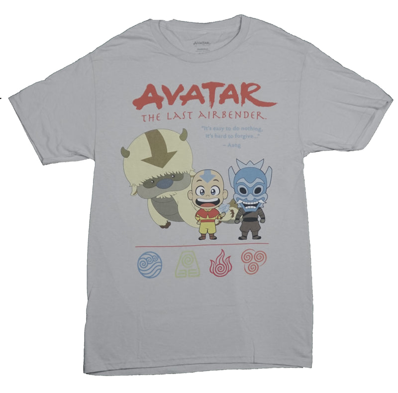 Avatar The Last Airdender Mens T-Shirt - Chibi toon Appa & Anng Image - Inmyparentsbasement.com