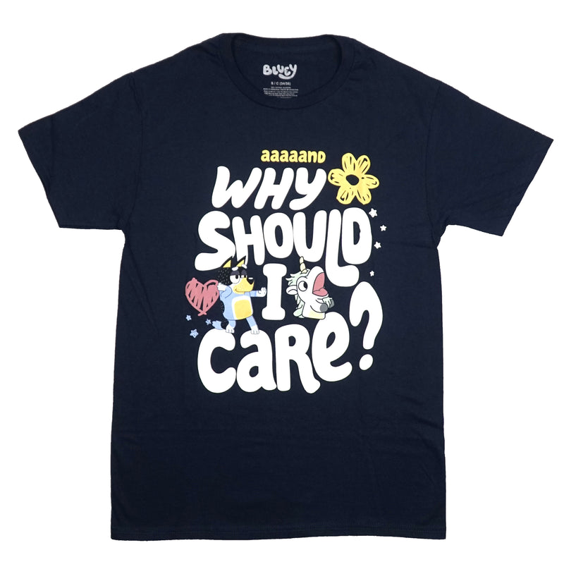 Bluey Mens T-Shirt - Aaaaand Why Should I Care?
