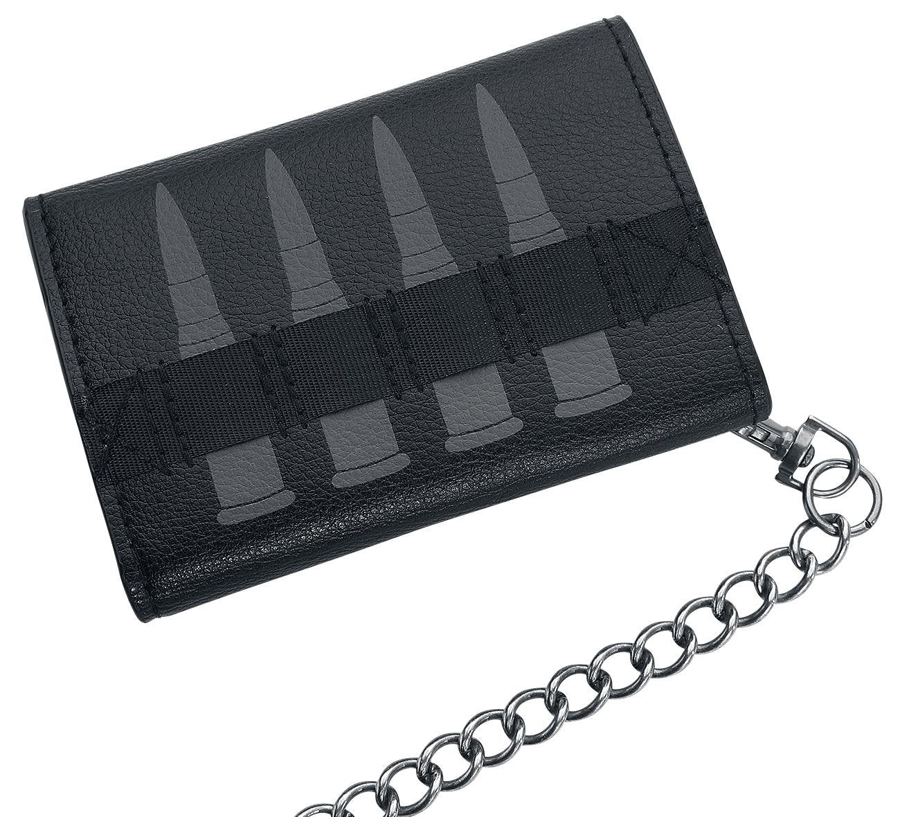 Bioworld Marvel The Punisher Skull Logo Mens Biker Chain Wallet,Black,One Size