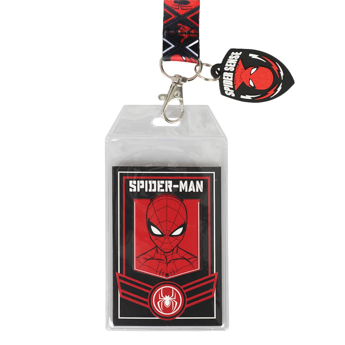 Spider-Man Great Power Great Responsibility Red & Black Lanyard