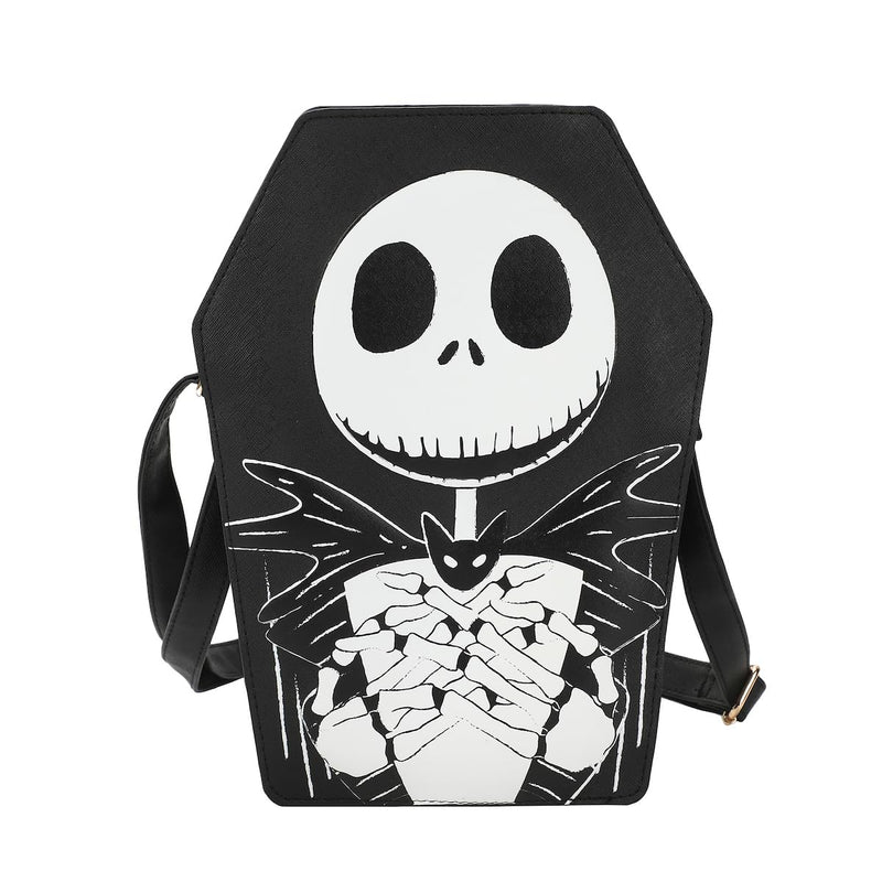 Nightmare Before Christmas Jack Skellington Coffin 11" Crossbody Bag