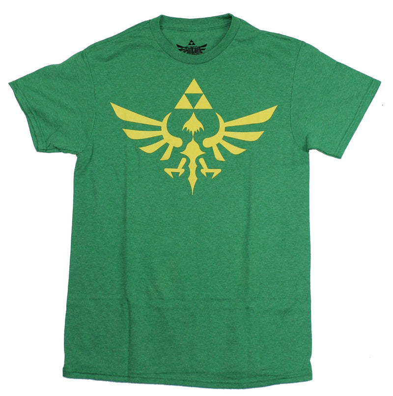 Legend of Zelda Mens T-Shirt -  Classic Yellow Print Triforce Image