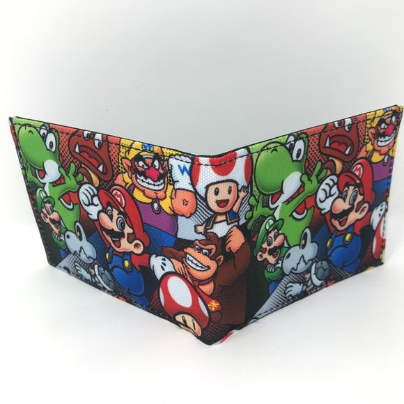 Nintendo Super Mario Bifold Canvas Wallet