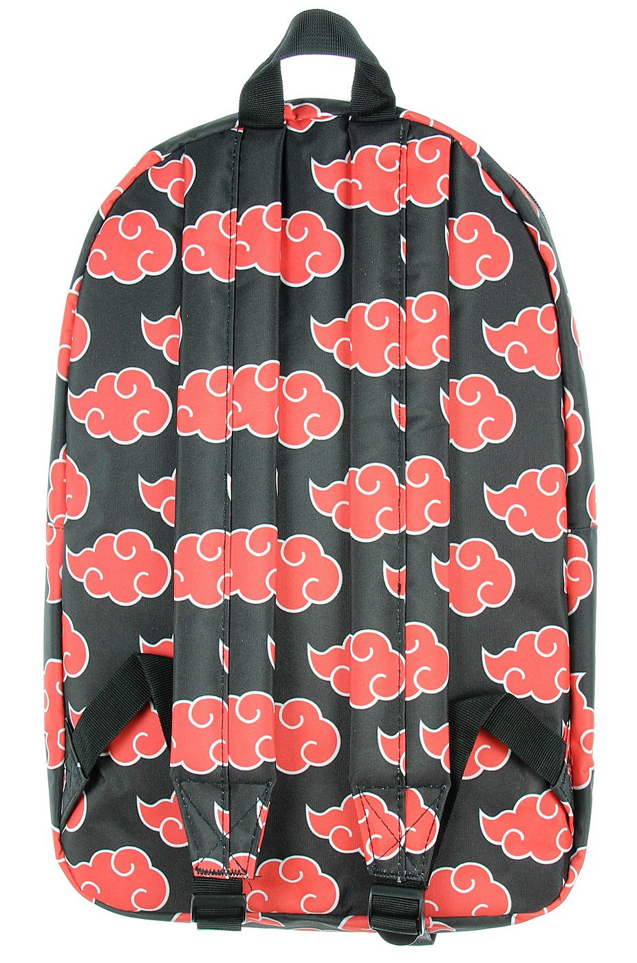 Bioworld Naruto Backpack Shippuden Akatsuki Red Clouds All Over Print Travel Laptop Backpack
