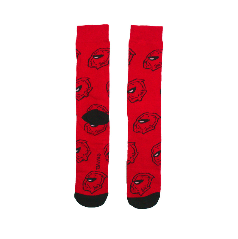 Marvel Deadpool Masked Face all over Men's Crew sock