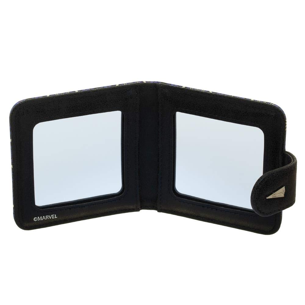 Black Panther Jewelry Set Charm Necklace With Compact Mirror