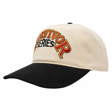 Men's Ripple Junction Cream/Black Survivor Series Retro Logo Adjustable Hat