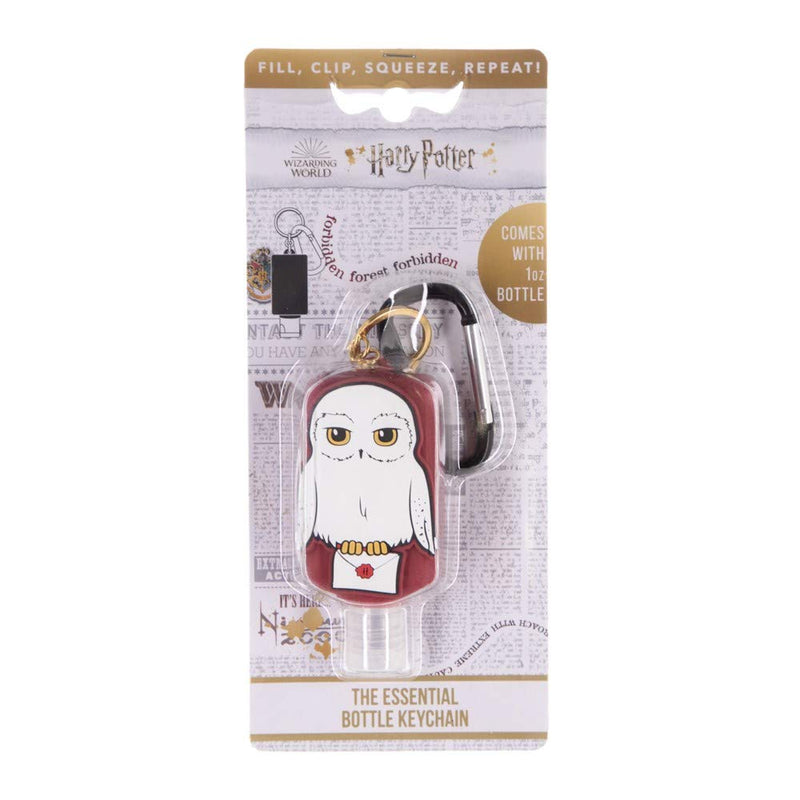 Harry Potter Hedwig Rubber Hand Sanitizer Bottle Holder Keychain