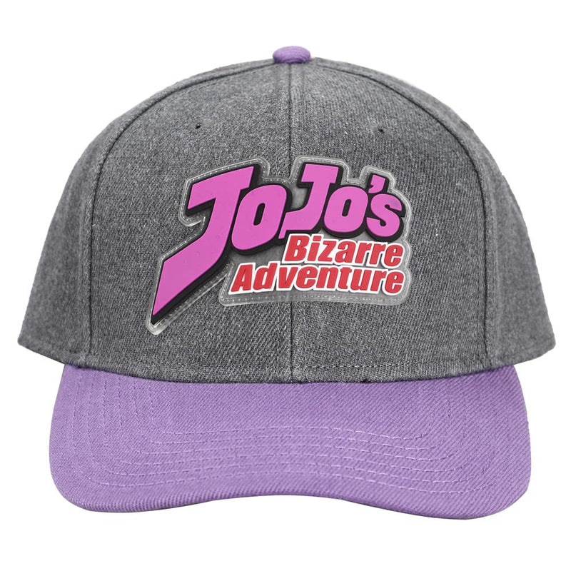 JoJo's Bizarre Adventures Anime Cartoon Logo Under Bill Art Snapback Hat Grey