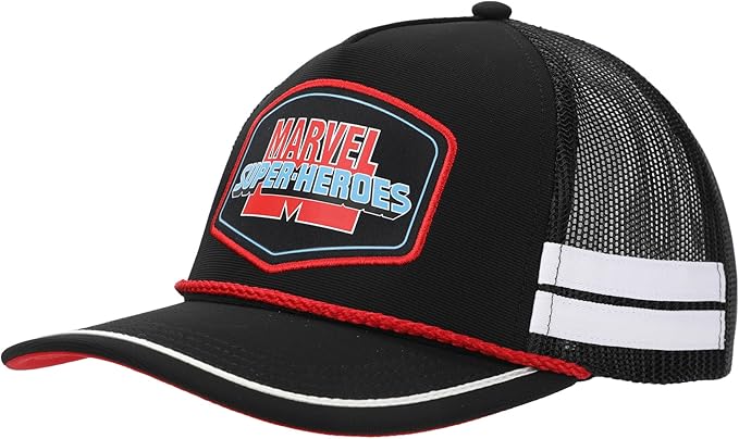 Marvel Super-Heroes Adult Black Trucker Hat