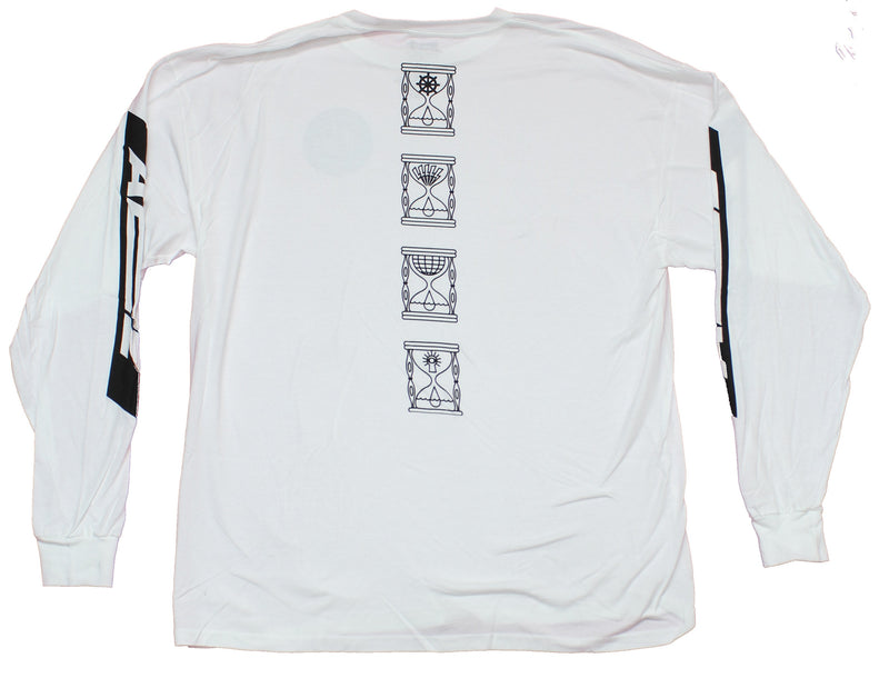 Ateez Mens Long Sleeve T-Shirt - Small Lapel Hour Glass Back