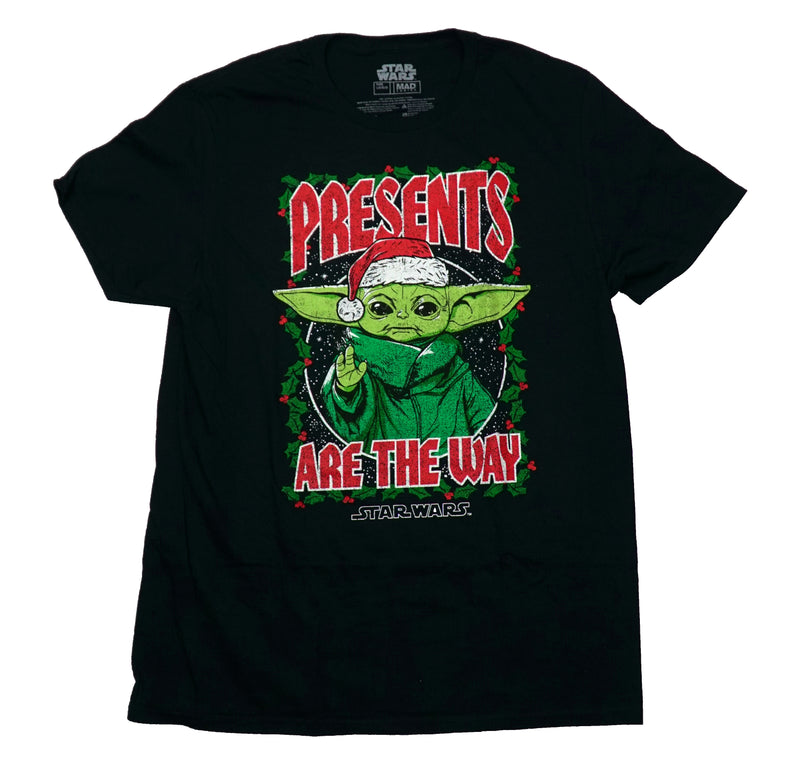 Star Wars  Mens T-Shirt - Presents Are the Way Grogu Image