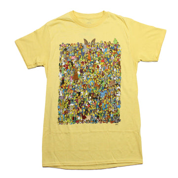 The Simpsons Mens T-Shirt - Giant Collage of Springfield Characters