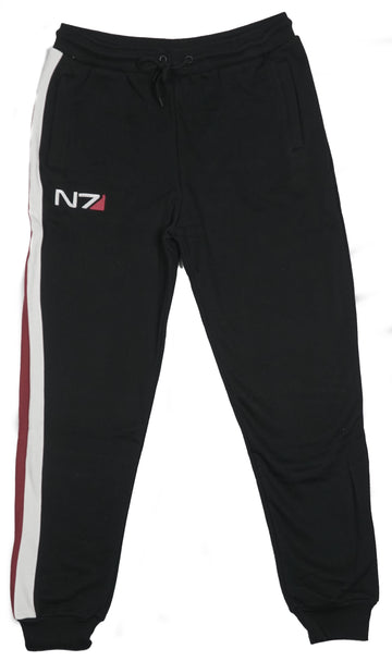 Mass Effect Mens Track Pants -Graph N7 Embroidered Logo Pants