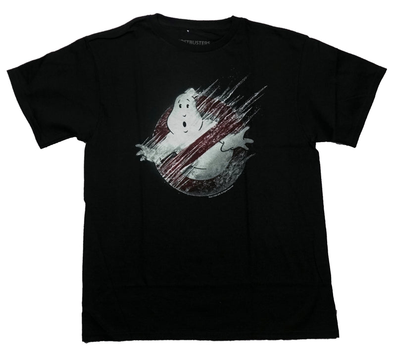 Ghostbusters Mens T-Shirt - Windy Version of Classic Logo