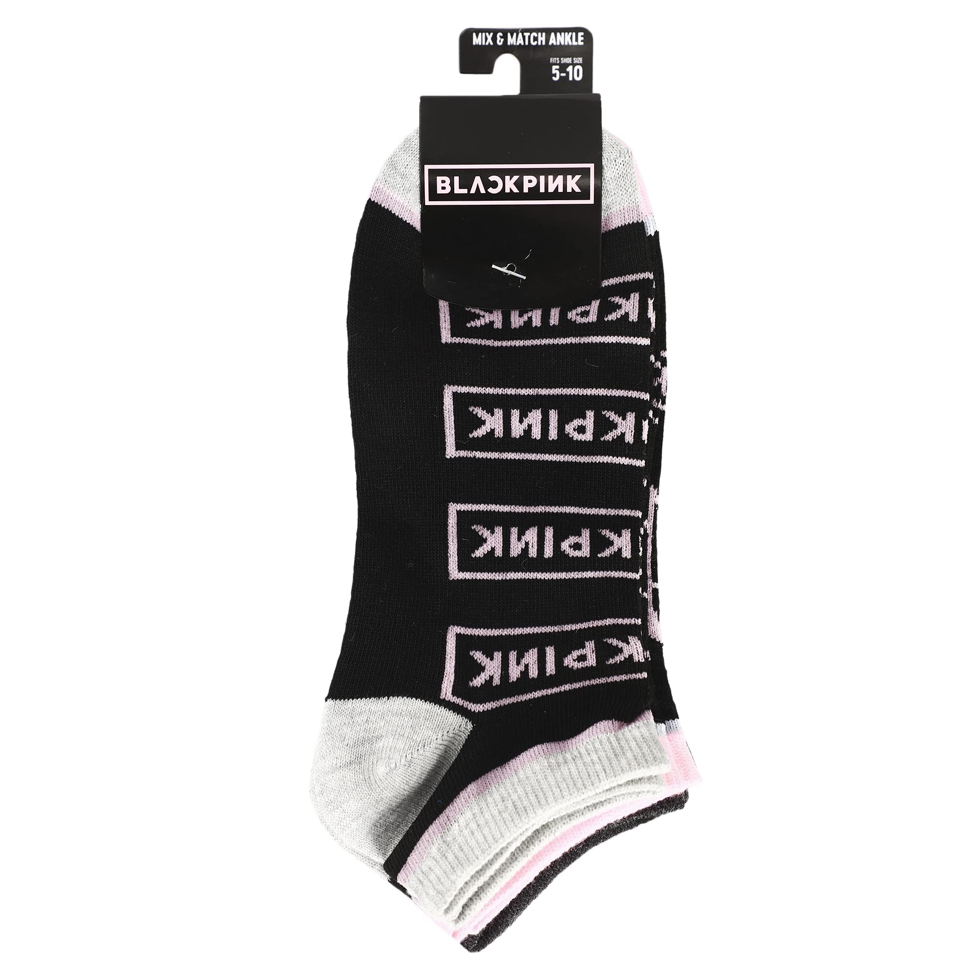 Bioworld Blackpink Group Members Ankle Socks set 5-pack for women