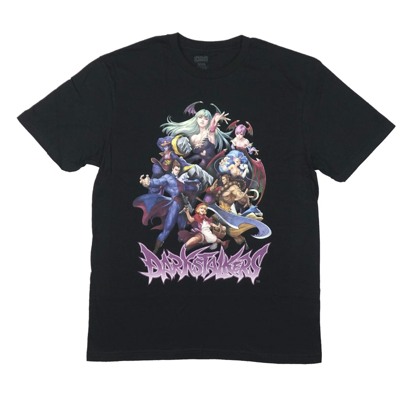 Darkstalkers Mens T-Shirt - Colorful Cast Above Name