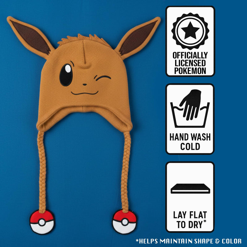 Pokémon Eevee Brown Laplander knit cap