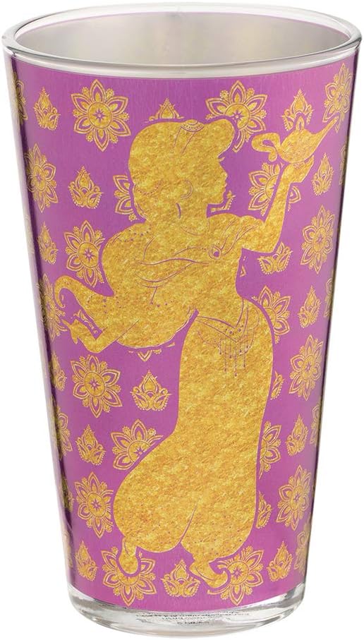 Disney Aladdin Set of 2 Collectible Pint Glasses 16 oz
