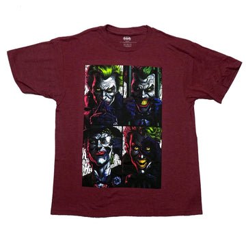 The Joker Batman Mens T-Shirt - Panel Paintings 4 Jokers