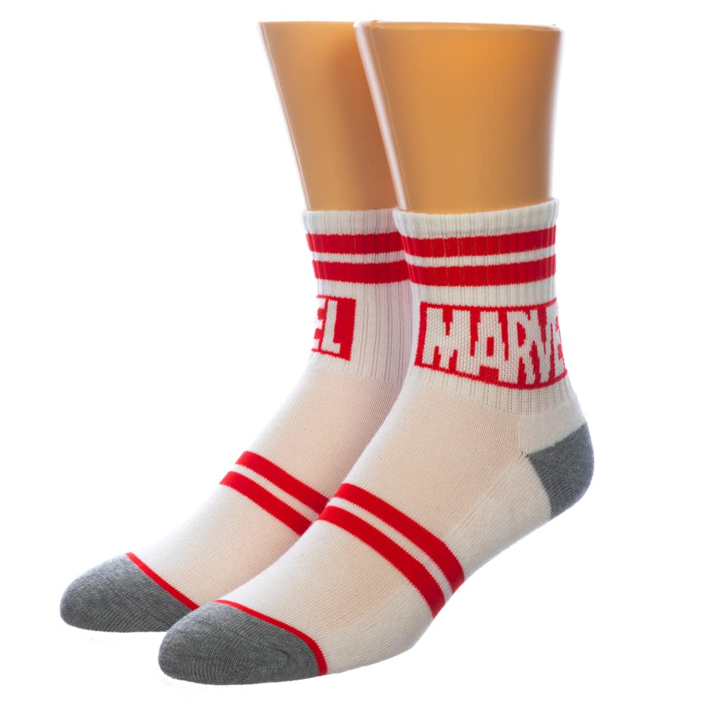 Marvel Quarter Mens 3Pk Socks Set