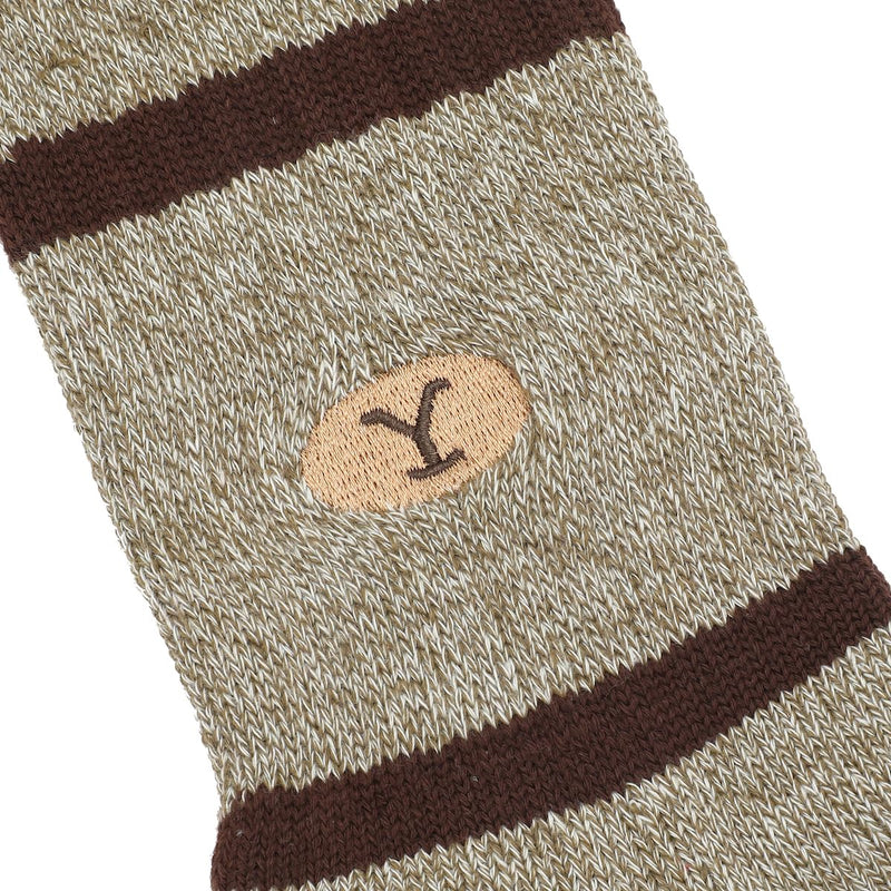 Bioworld Yellowstone Logo Men's Athletic Camping Crew Socks