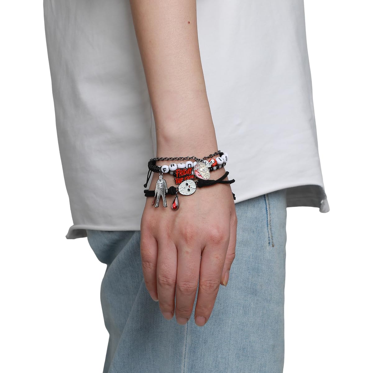 Bioworld Friday The 13th Horror Icons 4-Pack Arm Bracelets Party Set