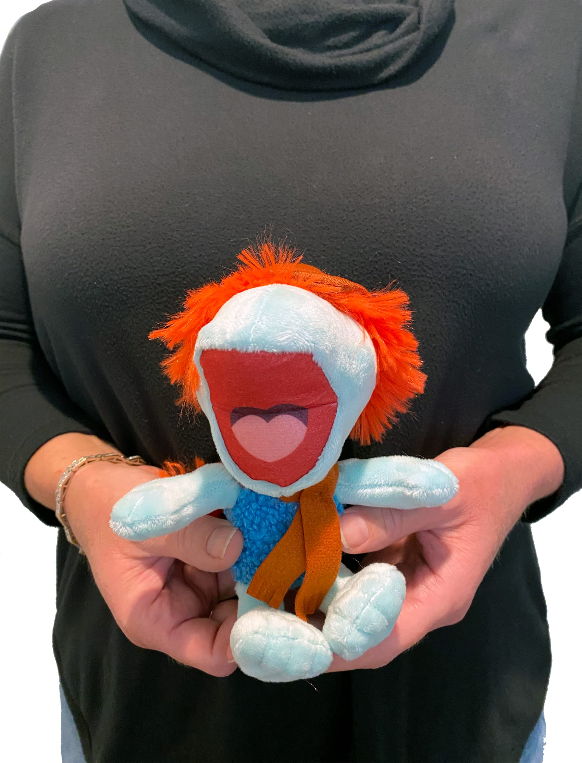 Boober Small Plush Toy 7.5" Fraggle Rock Stuffed Figure Apple TV+ Series for Fans of All Ages