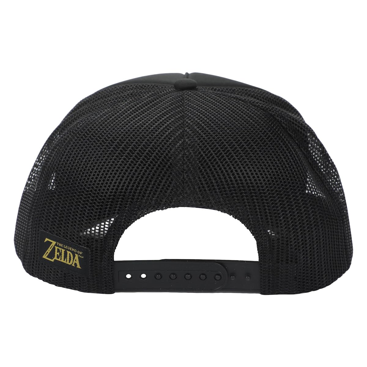 Bioworld The Legend of Zelda Gold Evergreen Logo Black Trucker Hat