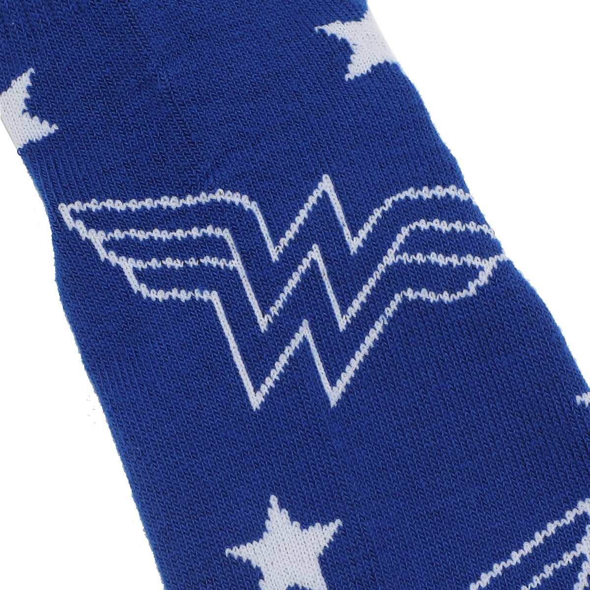 Bioworld Wonder Woman Logo Red White and Blue Athletic 3-Pack Quarter Crew Ankle Socks