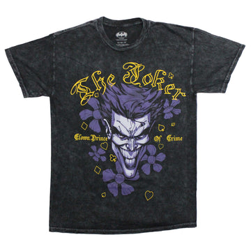 Batman Mens T-Shirt - Joker Clown Prince of Crime Ornate Image