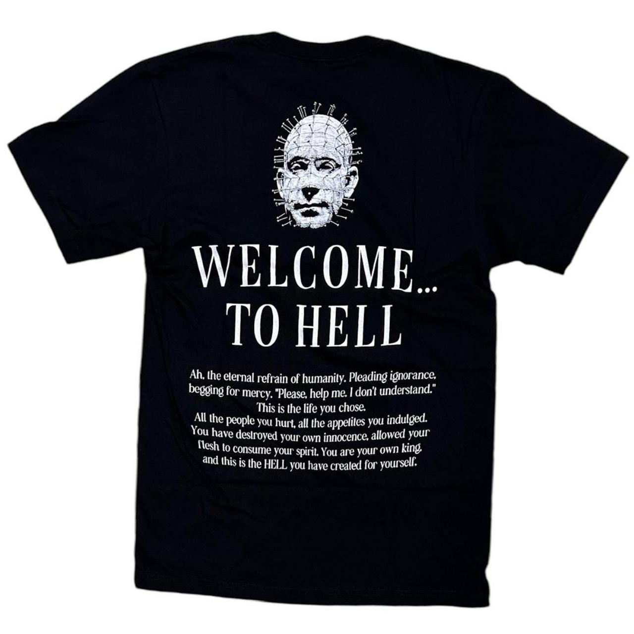 Hellraiser Inferno Mens T-Shirt - Welcome to hell Two Side Print