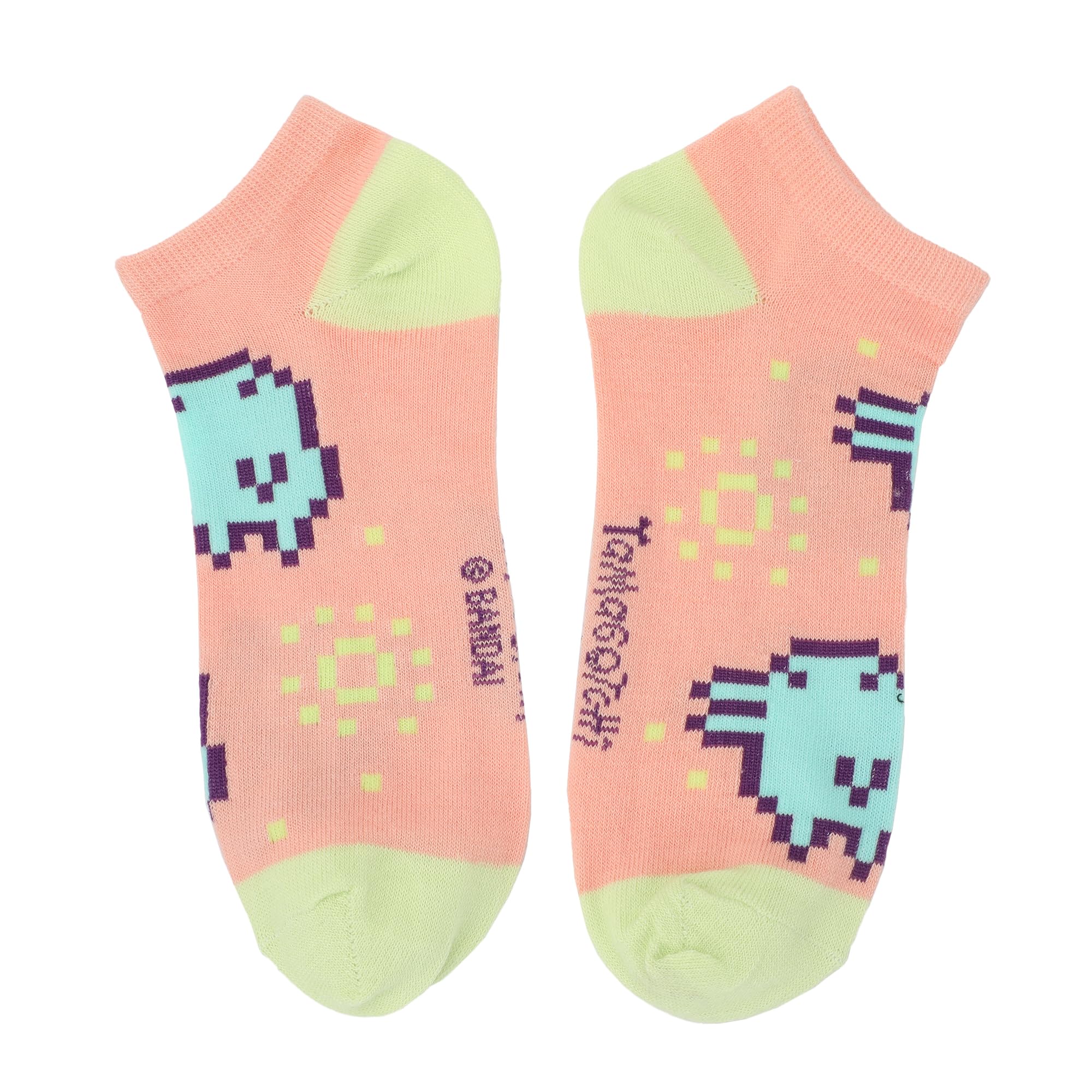 Bioworld Tamagotchi Pets Play With Me Women's 5-Pair Ankle Socks