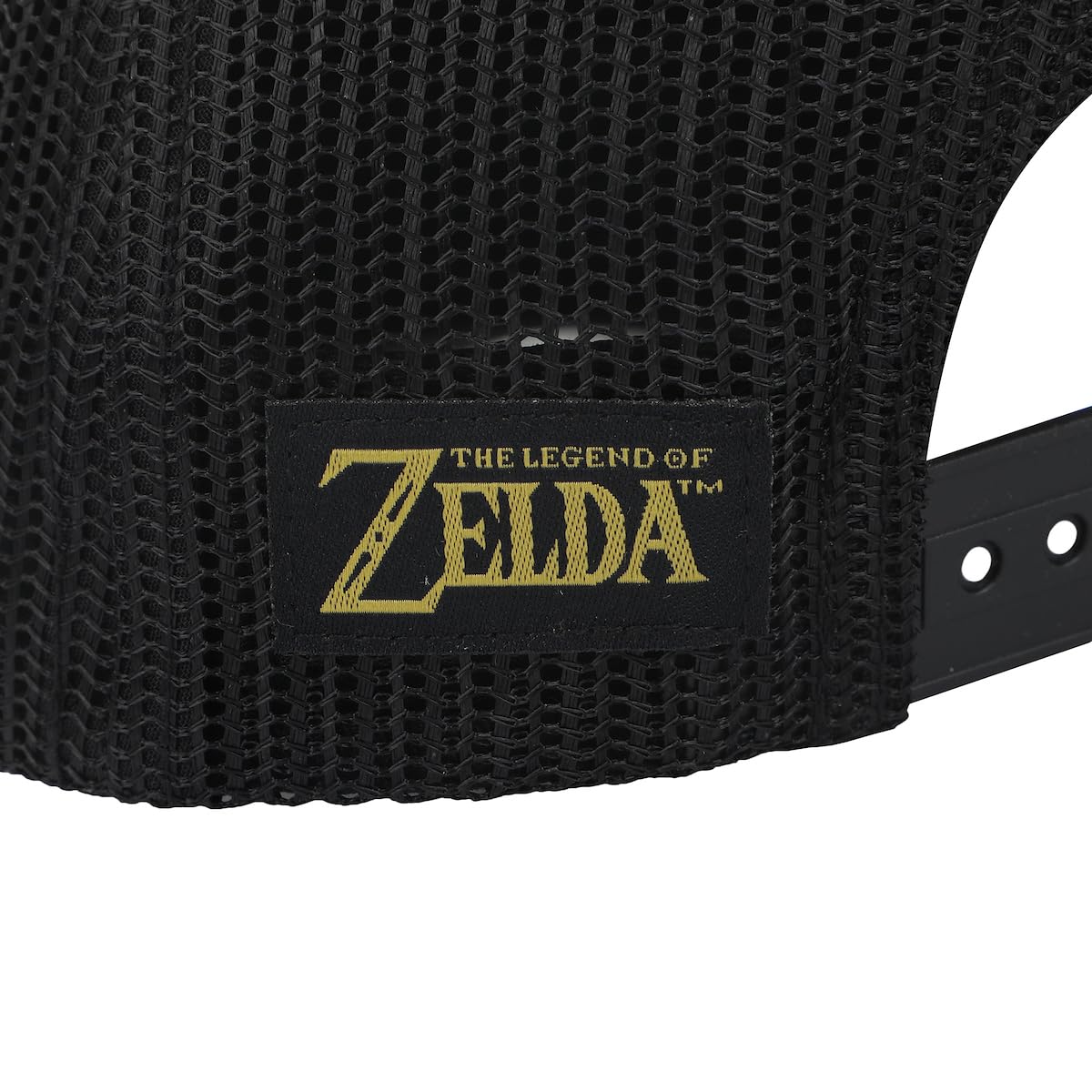 Bioworld The Legend of Zelda Gold Evergreen Logo Black Trucker Hat