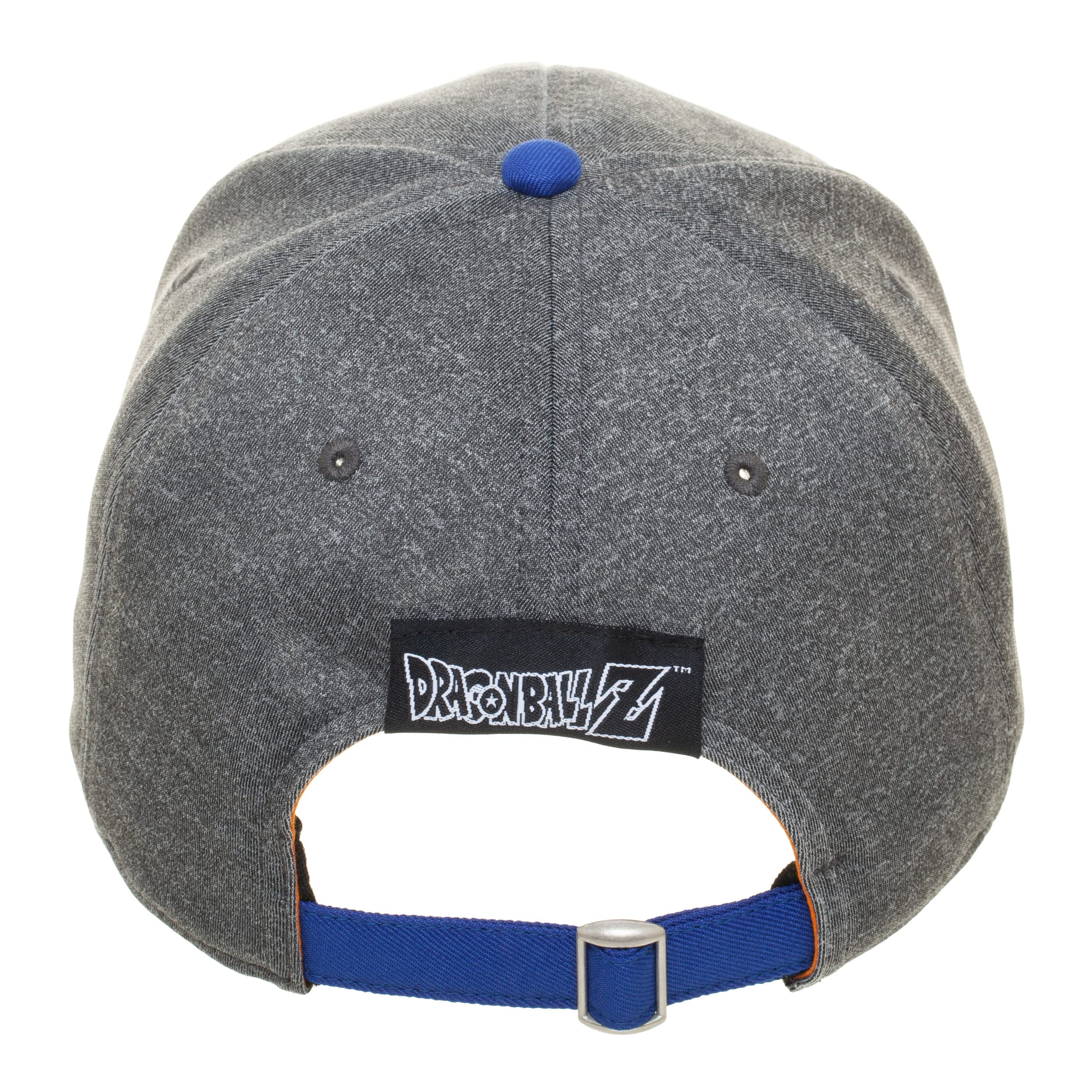 Dragon Ball Z Adjustable Hat with Pre-Curved Bill and Embroidered Symbol for Men