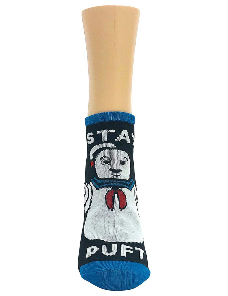 Ripple Junction Ghostbusters Adult Unisex Character and Logo 3-Pack Novelty Ankle Socks